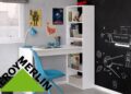 La mesa-estantería de escritorio de Leroy Merlín ideal para ahorrar espacio ahora con descuento