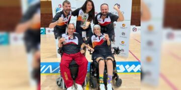 Medalla de plata en la Copa del Mundo de boccia para Vasile Agache y Sara Aller