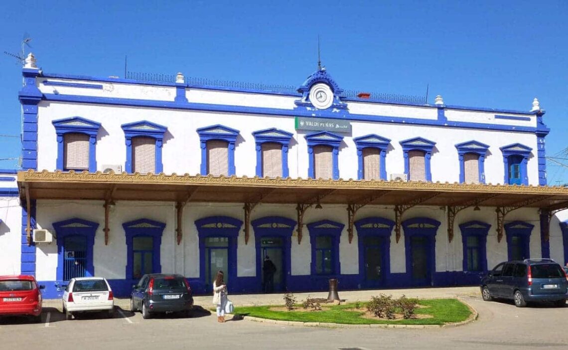 Estación de trenes de Adif en Valdepeñas