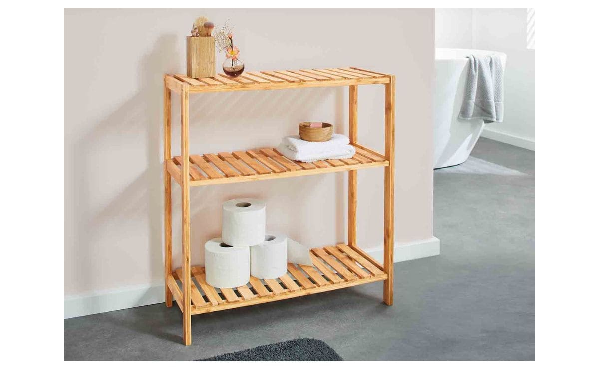 La estantería de bambú de Lidl para renovar tu baño