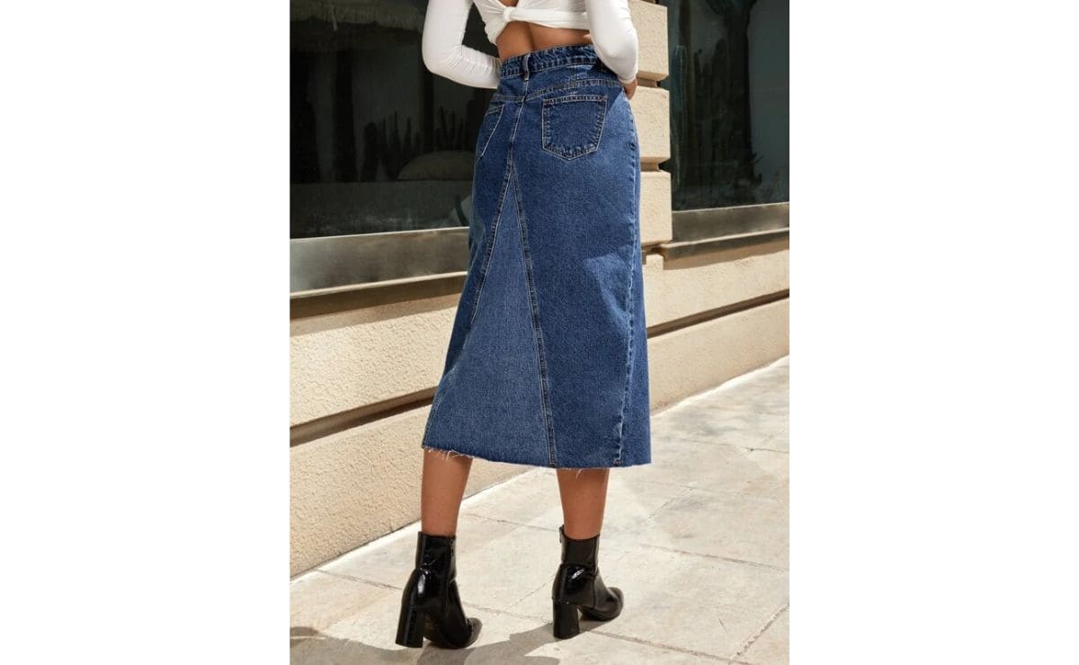 La falda 'midi' estilo denim de Shein que parece de la colección de Zara