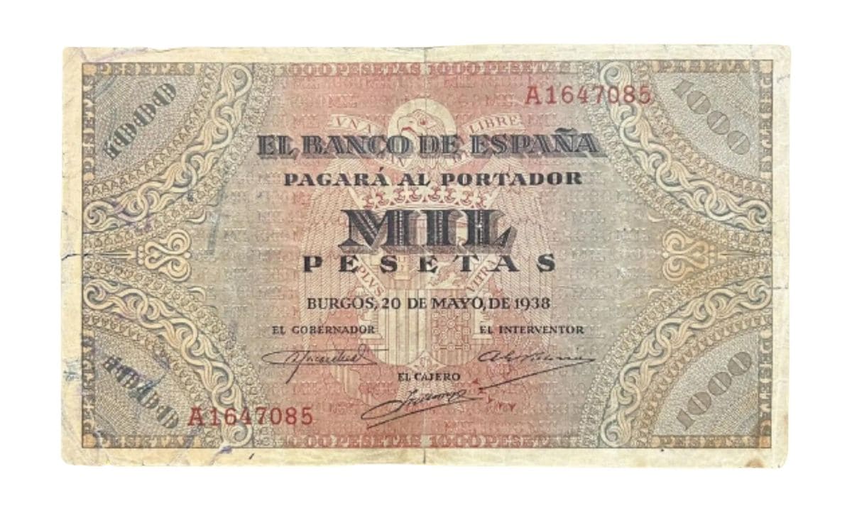Foto del billete de 1.000 pesetas