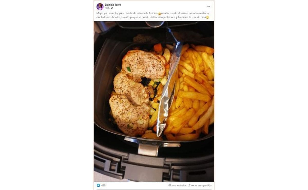 El truco viral en la cocina para sacarle provecho a la freidora de aire
