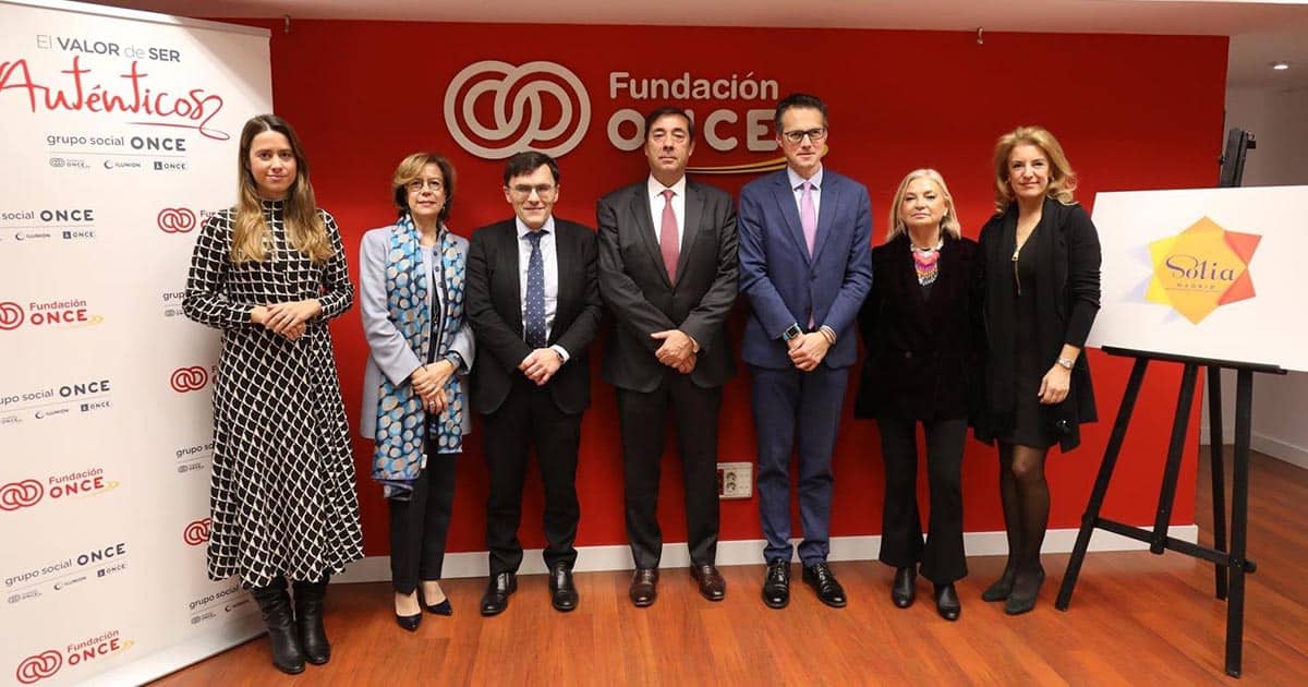 Acto en la Fundación ONCE y Fundación ONCE y SOLIA-Mackintosh Mall