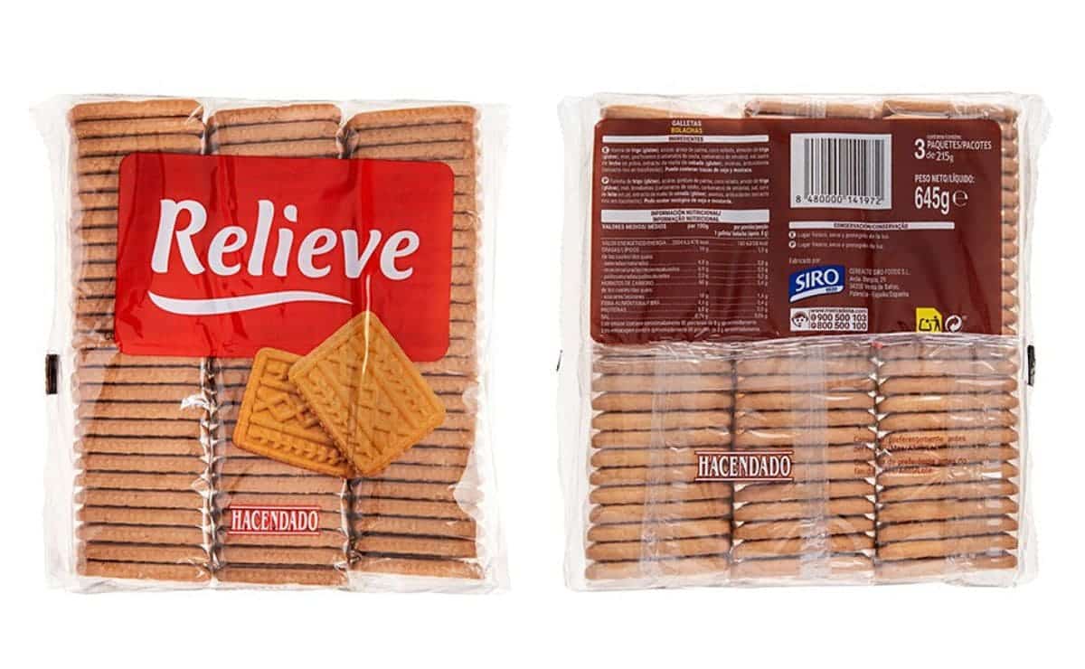 Las galletas Relieve retiradas de Mercadona