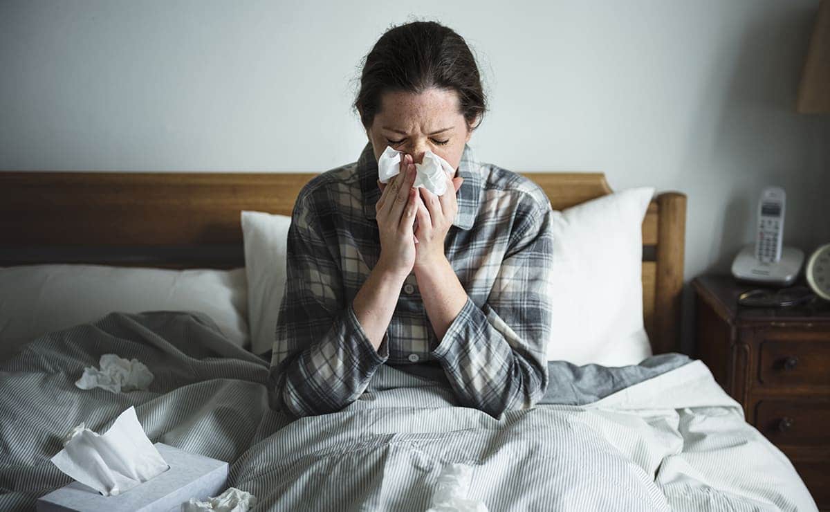 Gripe y coronavirus - Mujer