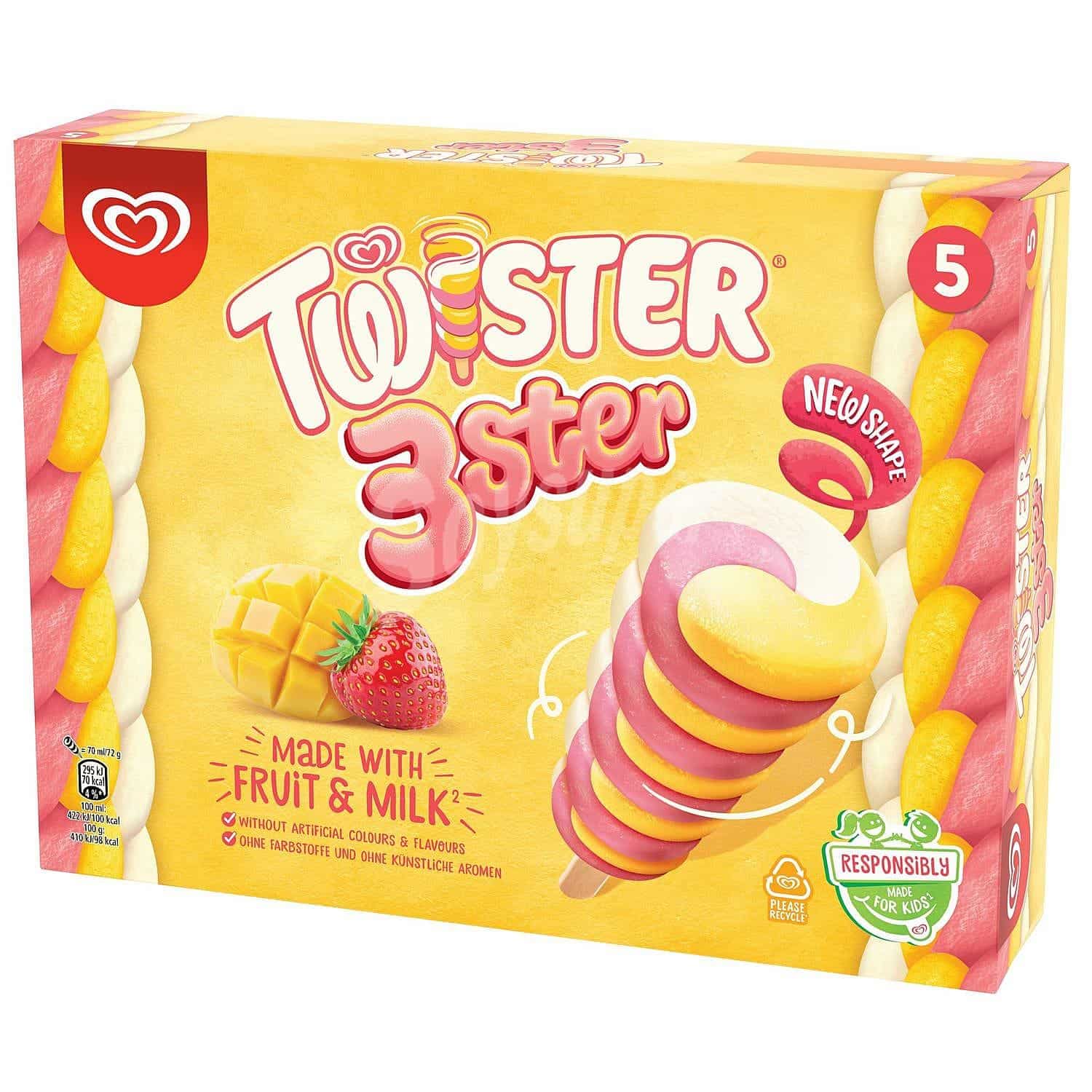 El helado Twister es uno de los mejores según la OCU