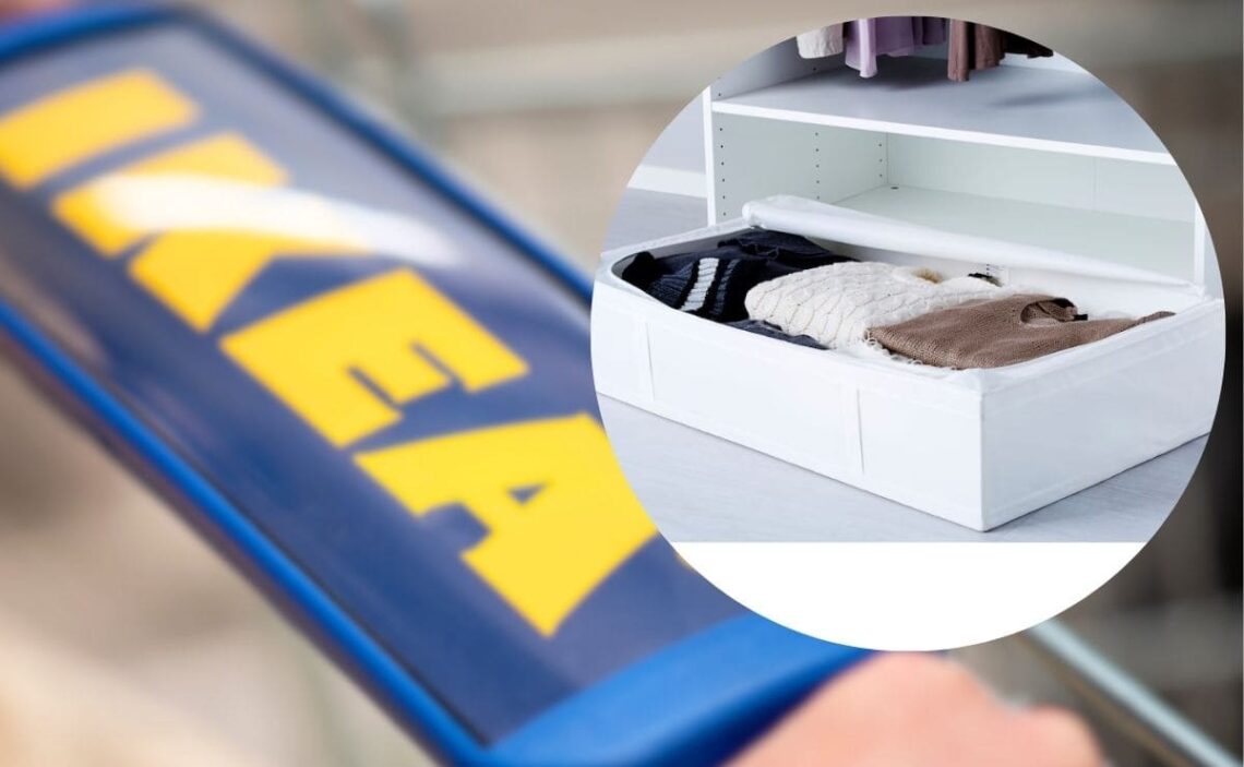 La bolsa de almacenaje de IKEA de la serie SKUBB