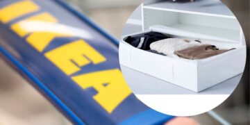 La bolsa de almacenaje de IKEA de la serie SKUBB