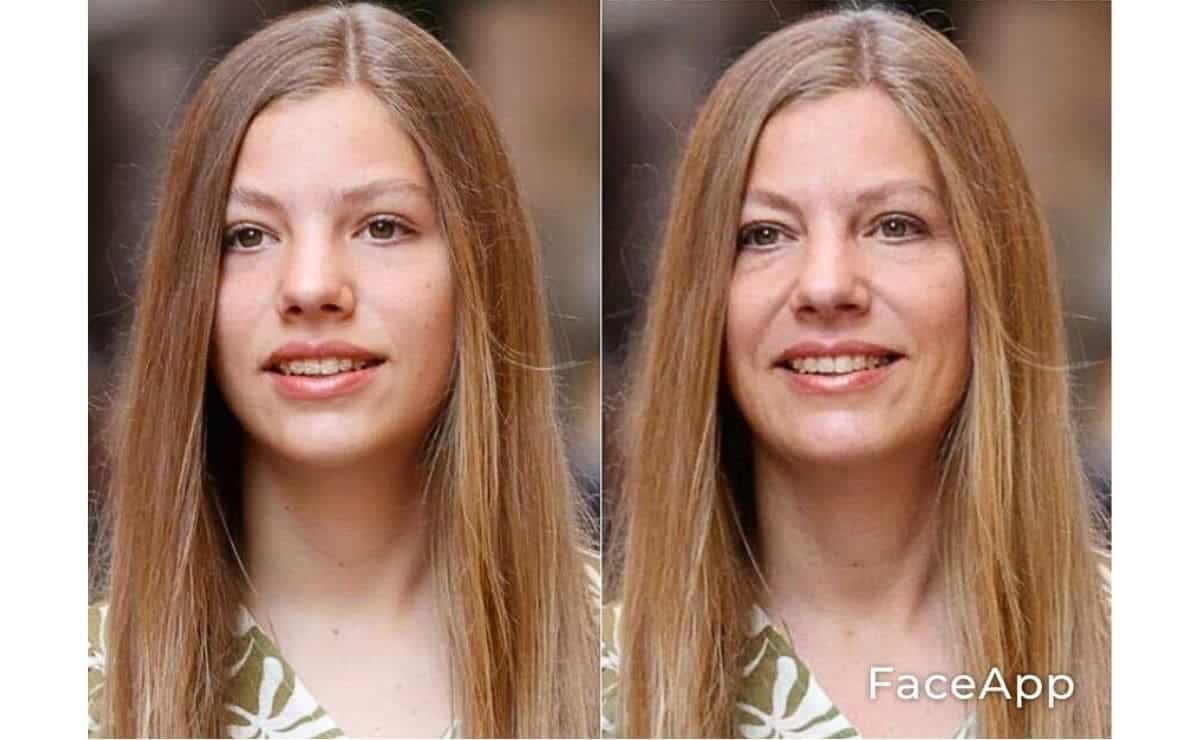 La imagen de la infanta Sofía con 40 años según la Inteligencia Artificial