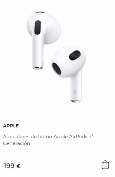 El Corte Inglés Oferta Auriculares Apple
