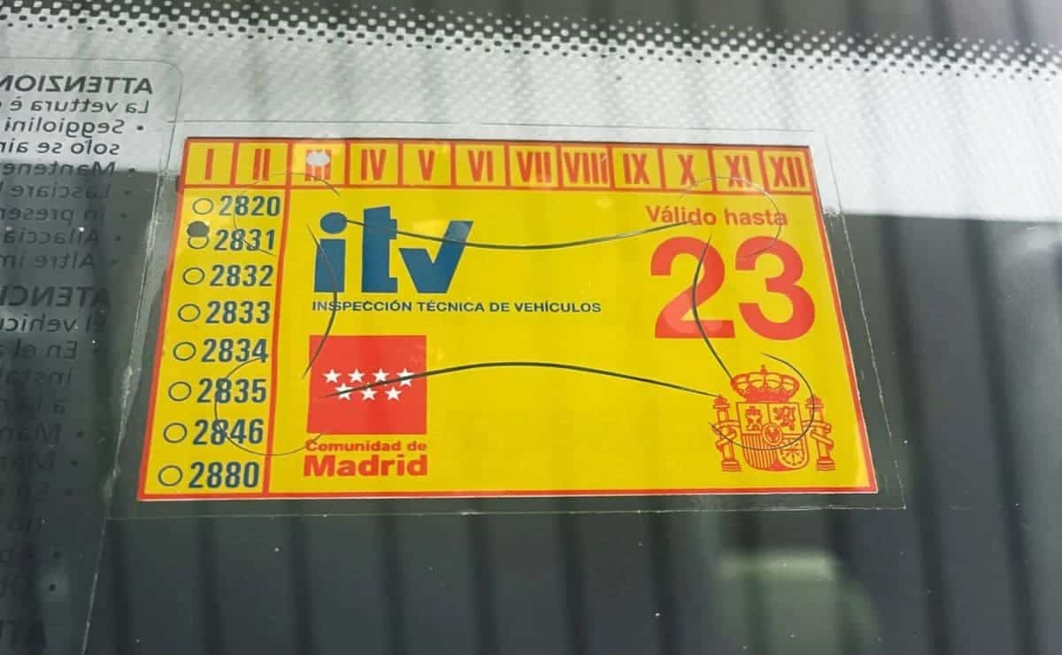 Pegatina de la ITV