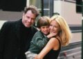 John Travolta junto a su mujer Kelly Preston y su hijo Jett