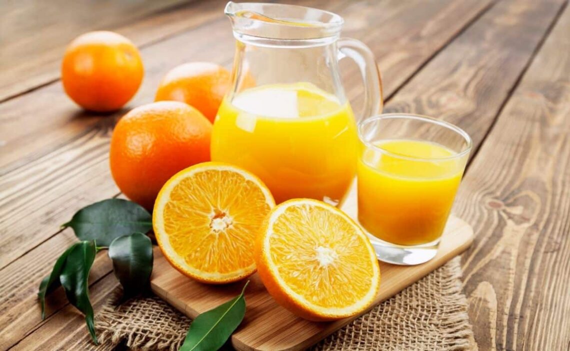 jugo naranja zumo cítrico combinado salud dieta fruta