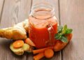 Remedios caseros para bajar los triglicéridos: Jugo de zanahoria y jengibre