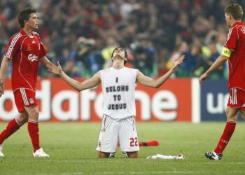 Kaká durante la Final de la Champions de 2007