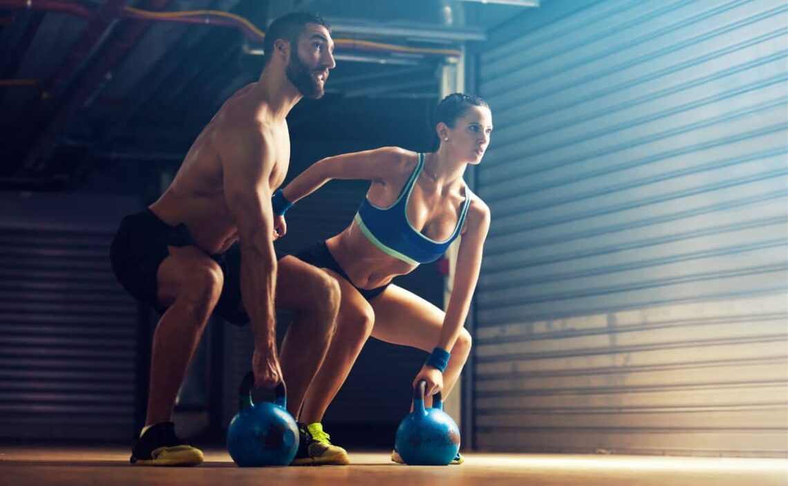 kettlebell ejercicio físico deporte gimnasio preparación