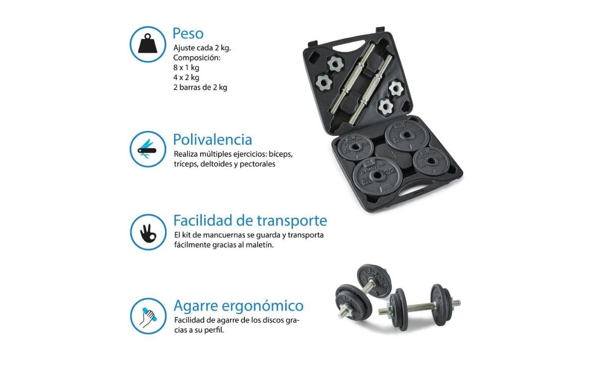 Kit de musculación de Decathlon