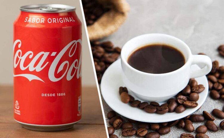 lata de Coca-Cola cafe