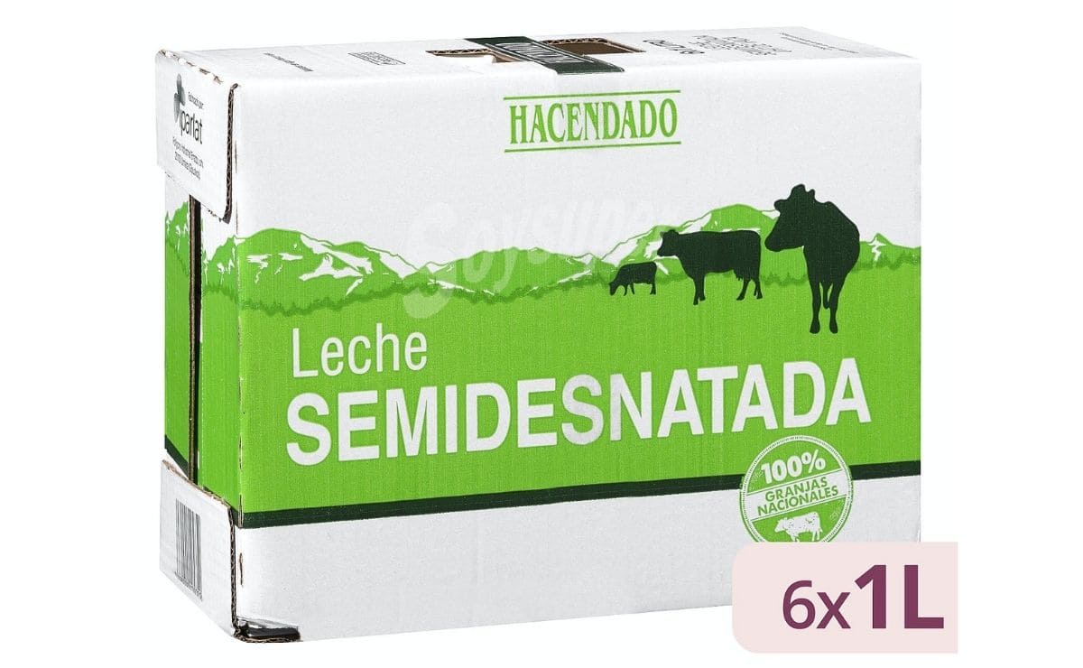 La mejor leche semidesnatada de Mercadona también puede encontrarse en pack de 6