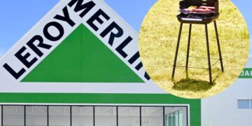 La barbacoa de carbón de Leroy Merlin para el jardín