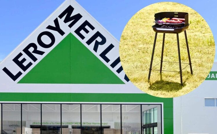 La barbacoa de carbón de Leroy Merlin para el jardín