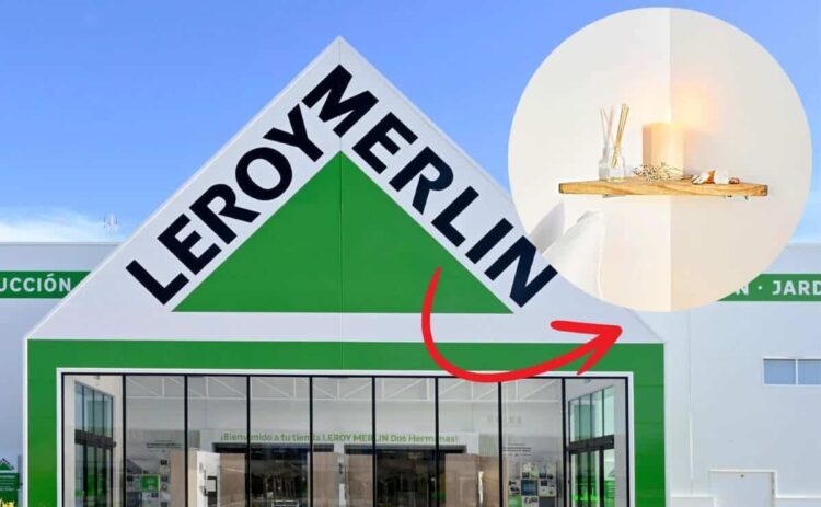 La estantería esquinera más decorativa de Leroy Merlin ahora con descuento