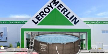 Piscina Bestway que ofrece a la venta leroy merlin con descuento