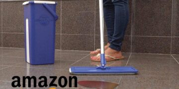 La mopa de limpieza más efectiva con cubo de autosecado se encuentra en Amazon a un precio irresistible