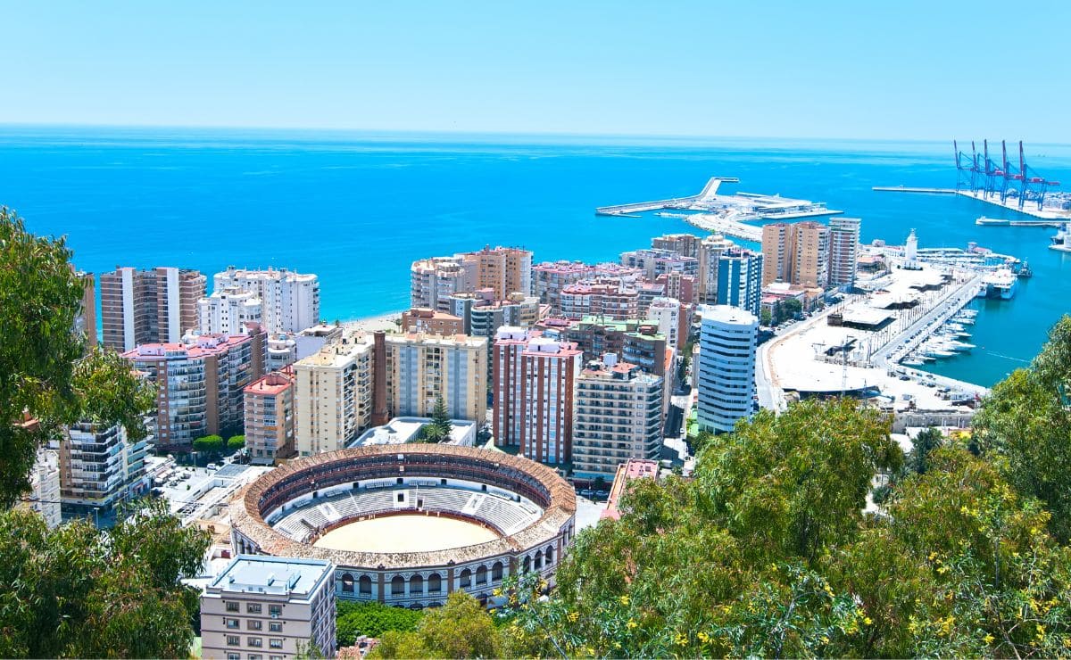 Foto panorámica de la ciudad de Málaga