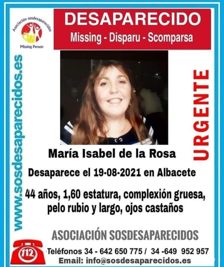 Hallado el cuerpo sin vida de María Isabel de la Rosa, una vendedora de la ONCE que desapareció en Albacete
