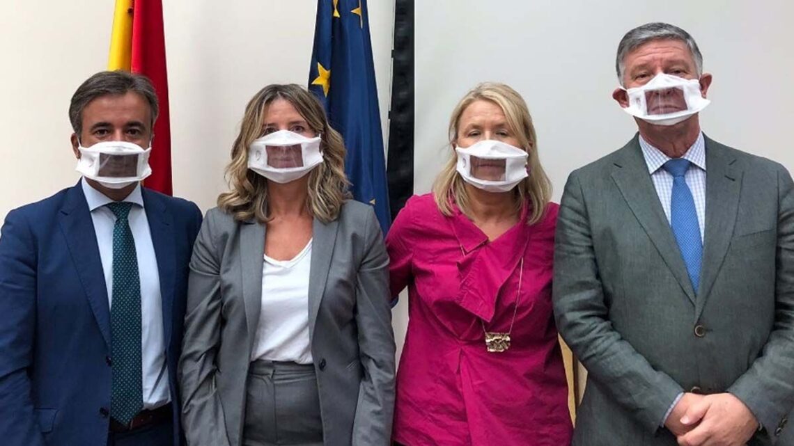 Mascarillas accesible miembros del PP