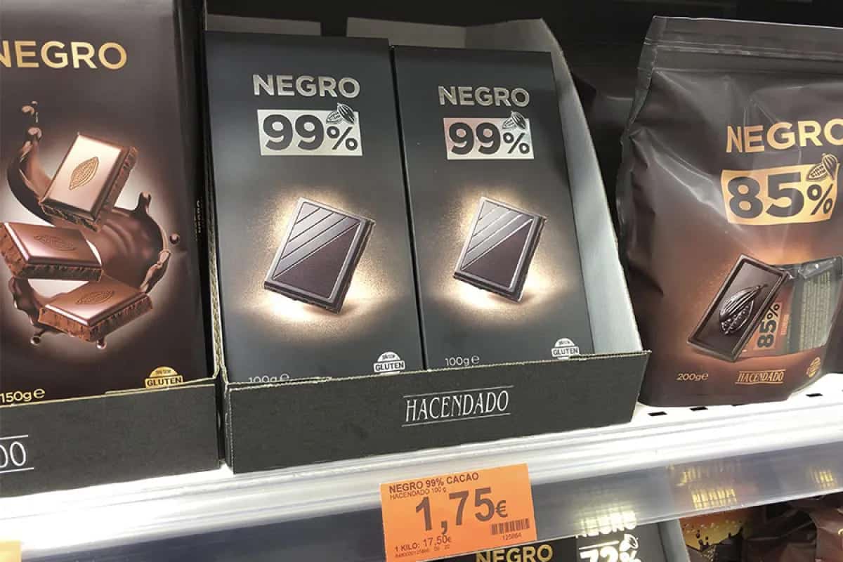 mercadona chocolate negro oferta supermercado