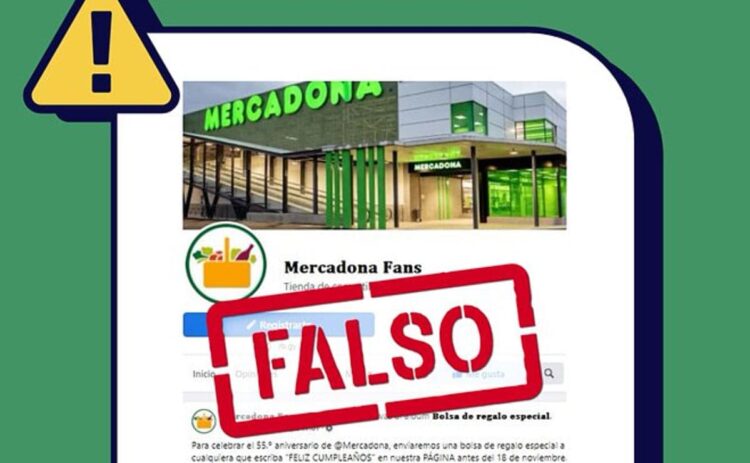 Mercadona advierte a sus clientes de las cuentas falsas en Facebook