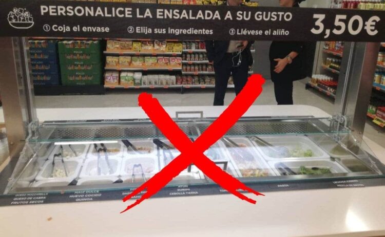 mercadona retira buffet libre ensaladas