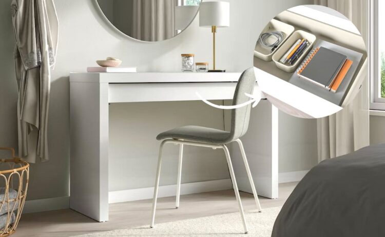 Mueble tocador MALM blanco con cajón de IKEA