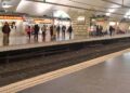 Parada de metro Plaza España en Barcelona