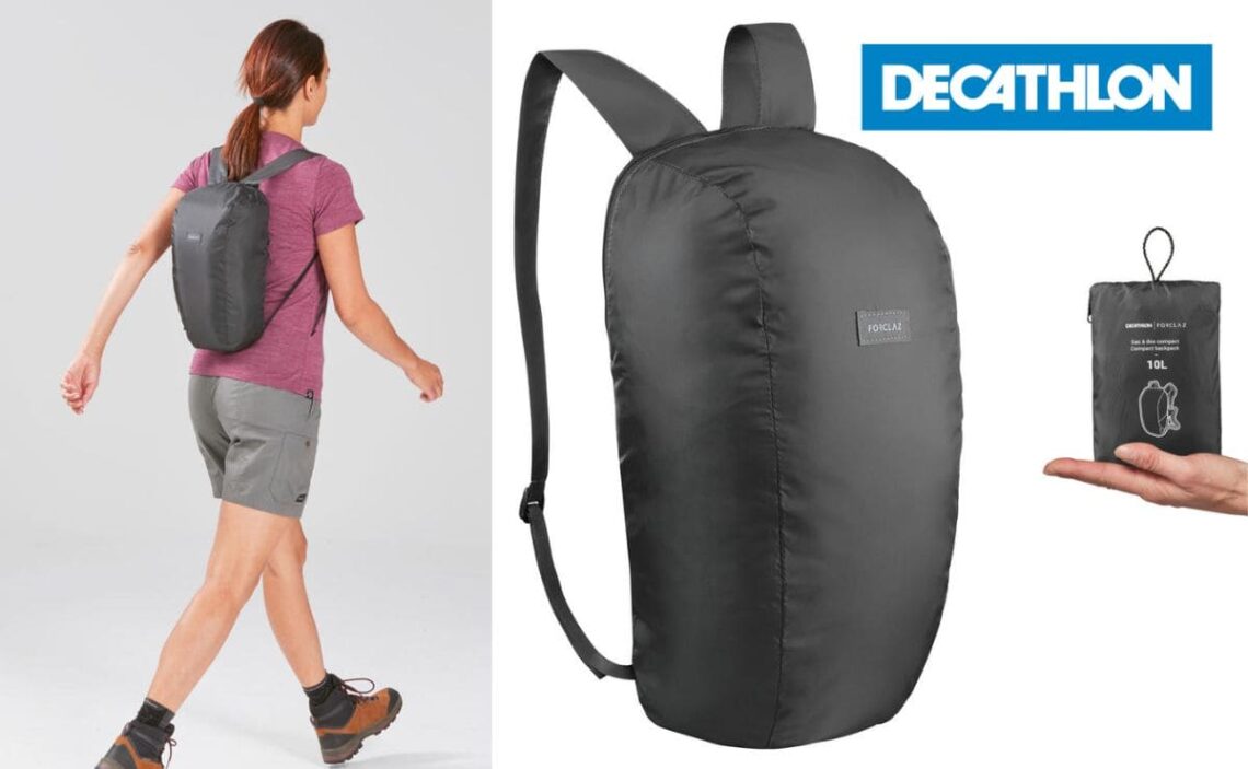 Mochila plegable de Decathlon