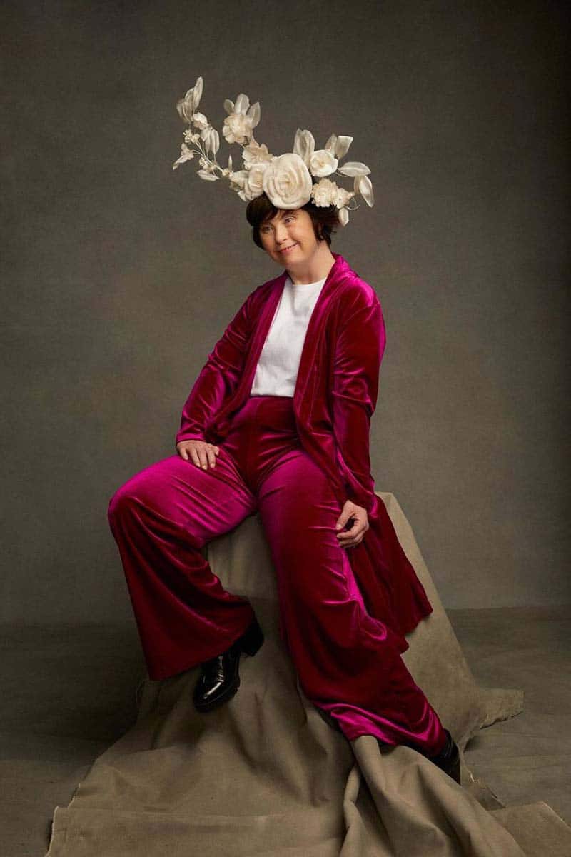 Modelo con síndrome de Down