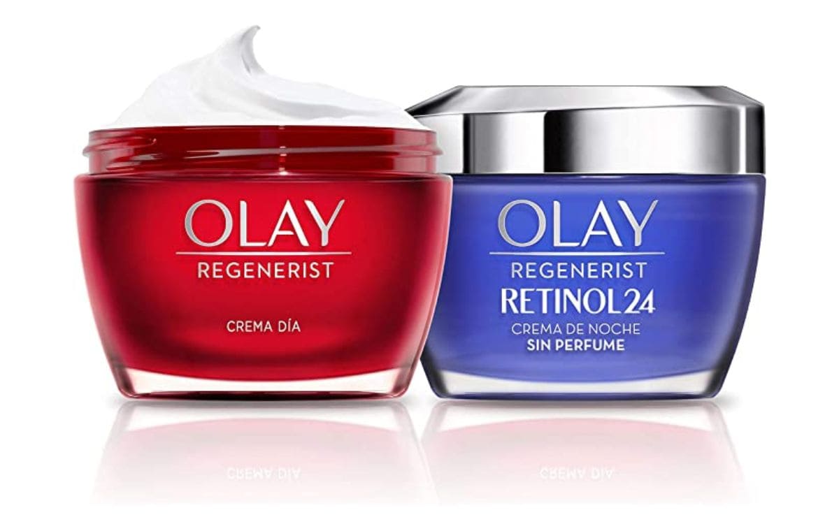 Pack de 2 cremas antiedad de Olay en Amazon