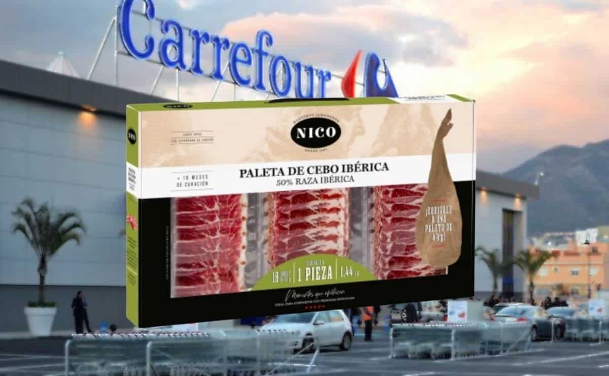 Paleta de jamón ibérico de Carrefour