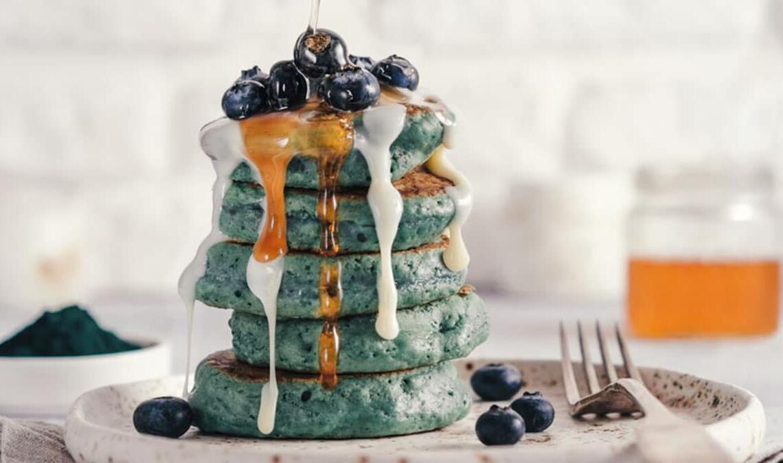 Pancakes con espirulina