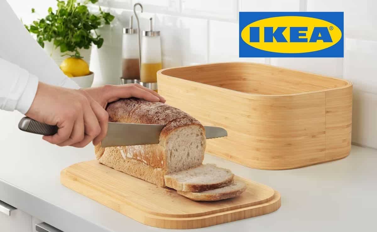 El producto de cocina más práctico de IKEA para guardar y cortar el pan  ahorrando espacio