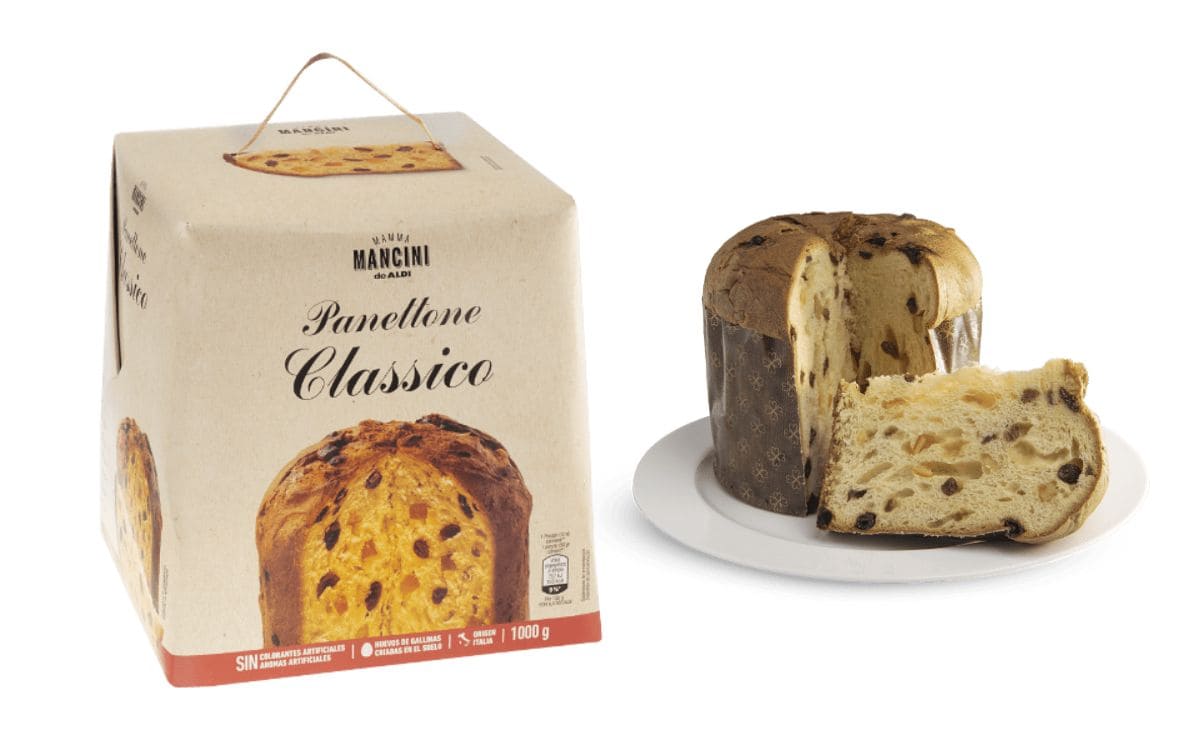 Panetone clásico de Aldi