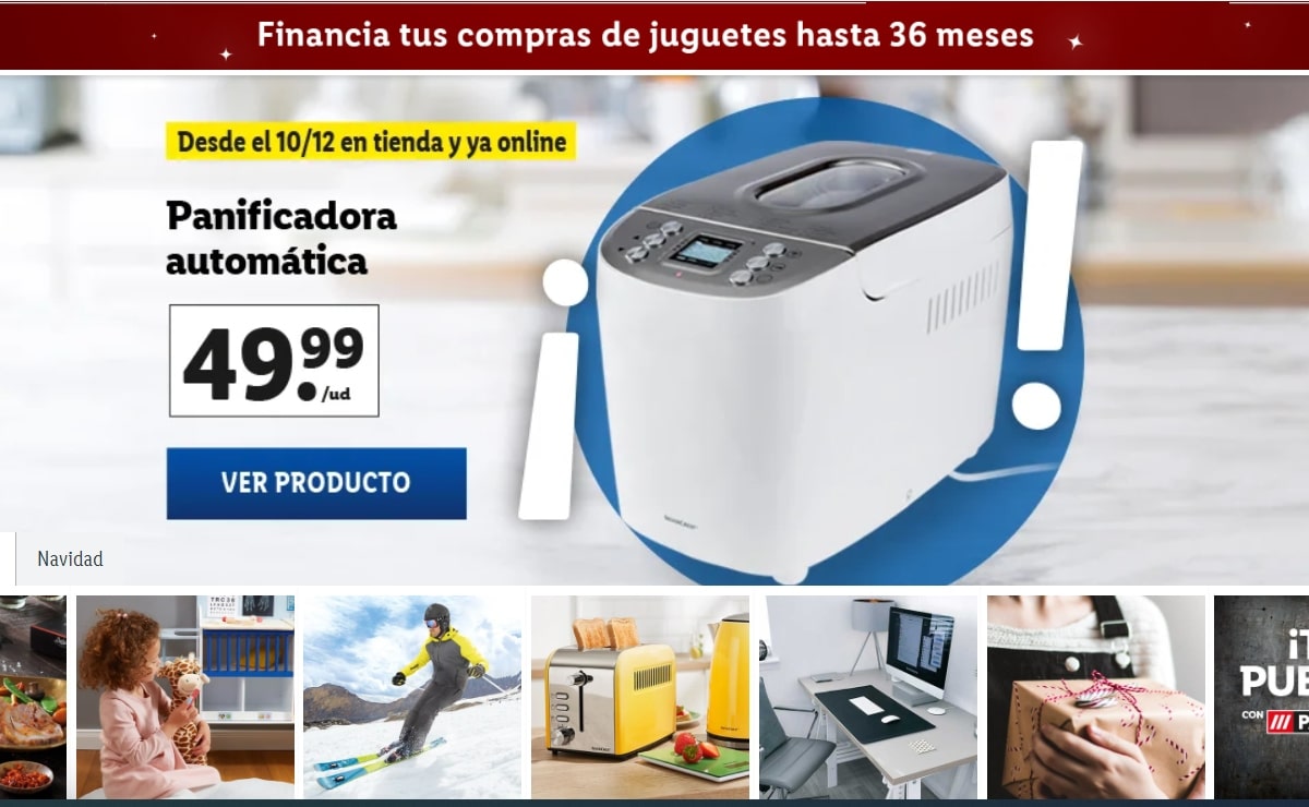 Panificadora Lidl navidad