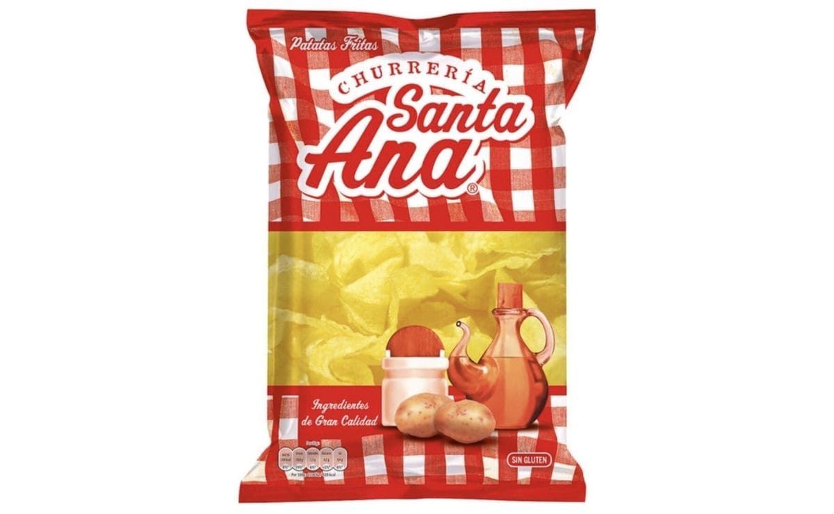 Bolsa de patatas fritas de churrería de Santa Ana