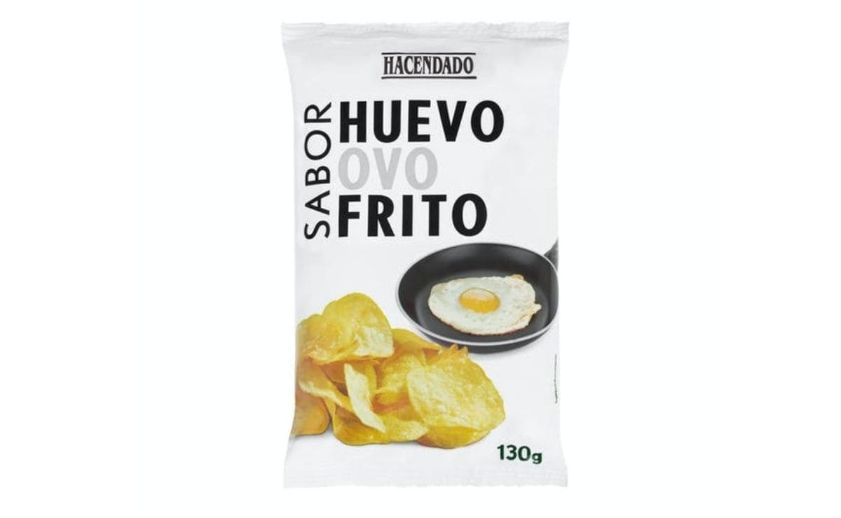 Las patatas fritas sabor huevo frito de Mercadona