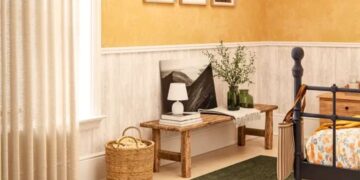 Papel pintado en vinilo de Leroy Merlin con diseño de madera