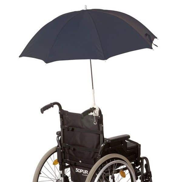 Chubasquero y paraguas para silla de ruedas y scooter