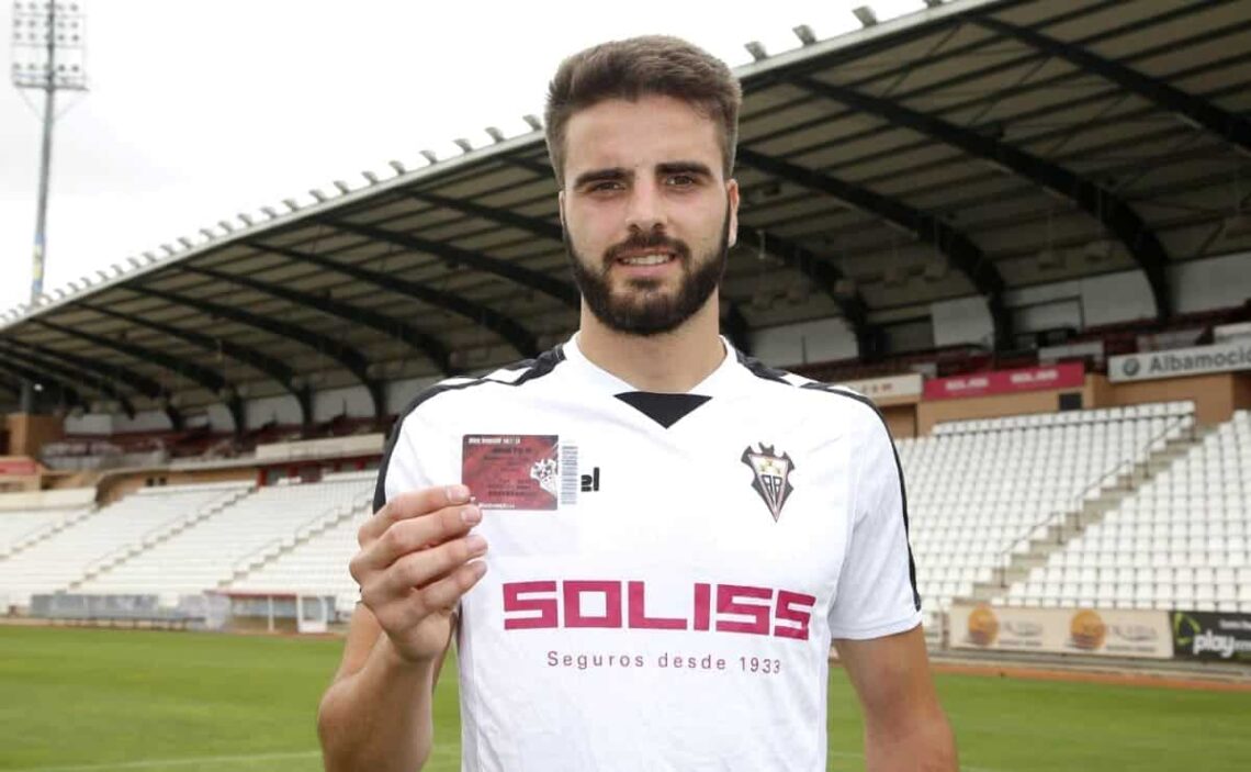 Pelayo Novo en su etapa en el Albacete CF